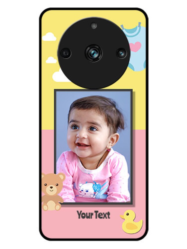 Custom Realme 11 Pro 5G Photo Printing on Glass Case - Kids 2 Color Design