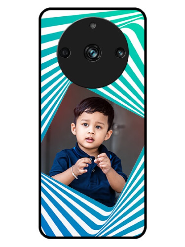 Custom Realme 11 Pro 5G Personalized Glass Phone Case - Abstract Spiral Design