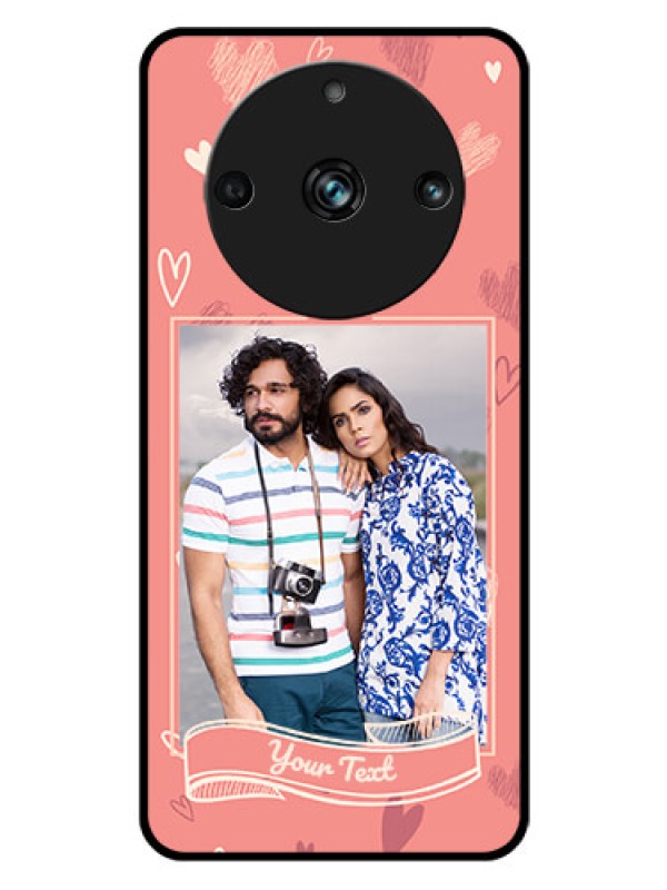 Custom Realme 11 Pro 5G Custom Glass Phone Case - Love doodle art Design