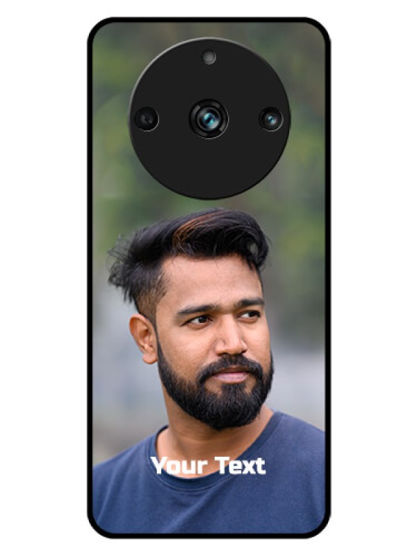 Custom Realme 11 Pro 5G Glass Mobile Cover: Photo with Text