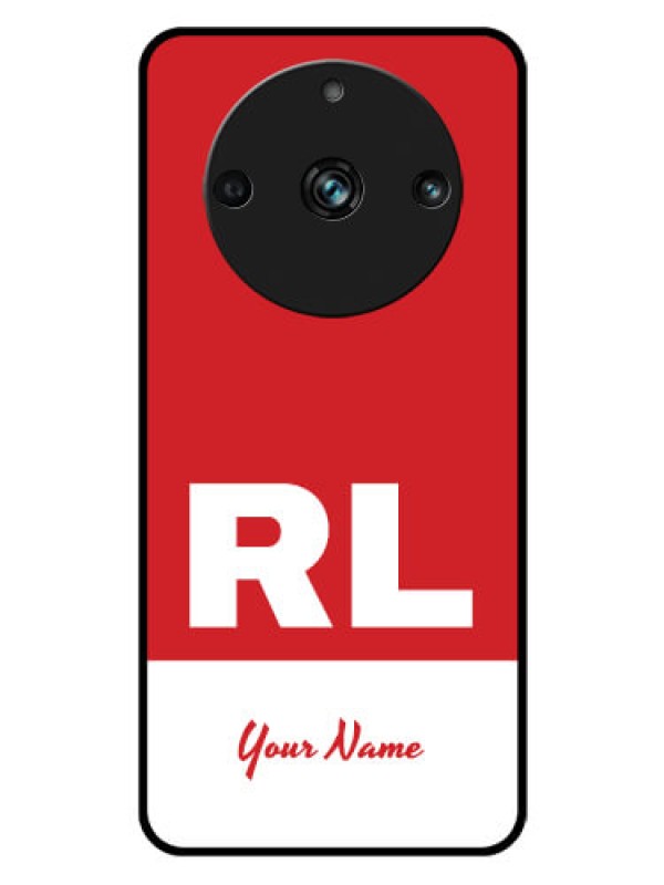 Custom Realme 11 Pro 5G Personalized Glass Phone Case - dual tone custom text Design