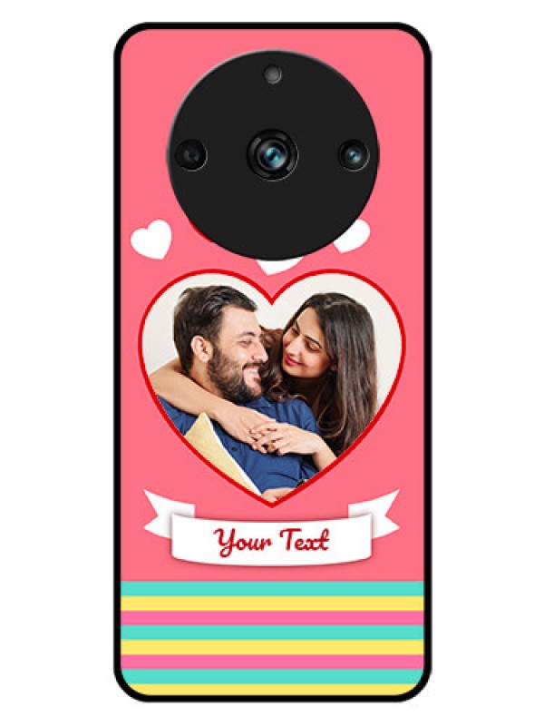 Custom Realme 11 Pro Plus 5G Photo Printing on Glass Case - Love Doodle Design