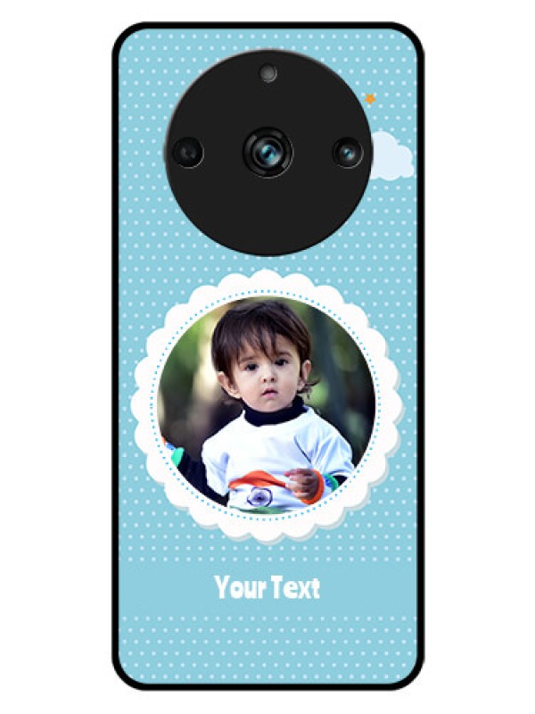 Custom Realme 11 Pro Plus 5G Personalised Glass Phone Case - Violet Pattern Design