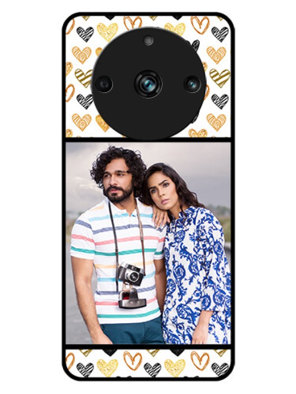 Custom Realme 11 Pro Plus 5G Photo Printing on Glass Case - Love Symbol Design