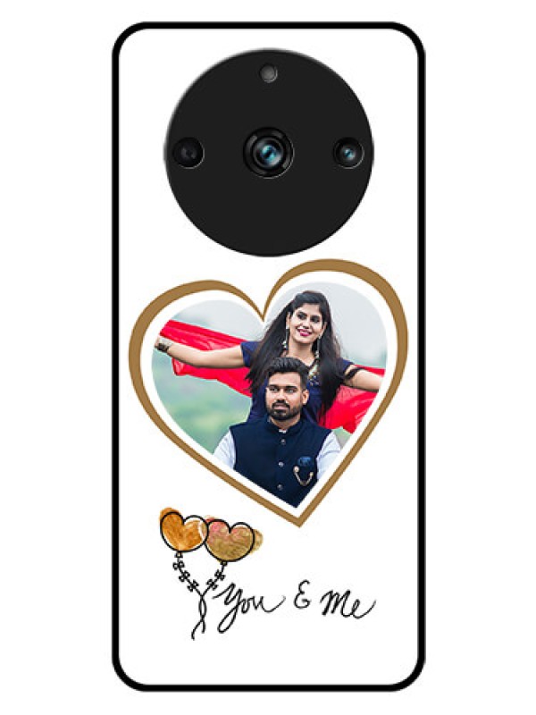Custom Realme 11 Pro Plus 5G Custom Glass Mobile Case - You & Me Design