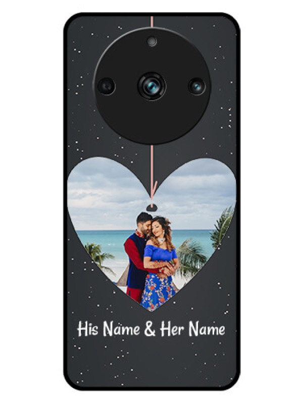 Custom Realme 11 Pro Plus 5G Custom Glass Phone Case - Hanging Heart Design