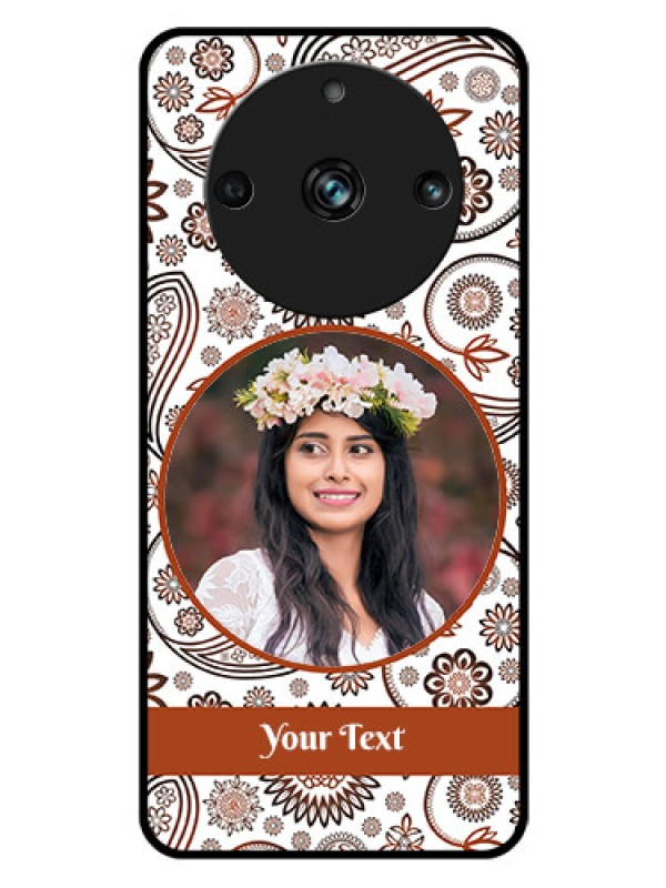 Custom Realme 11 Pro Plus 5G Custom Glass Mobile Case - Abstract Flower Design