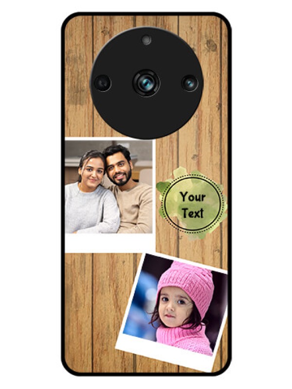 Custom Realme 11 Pro Plus 5G Custom Glass Phone Case - Wooden Texture Design