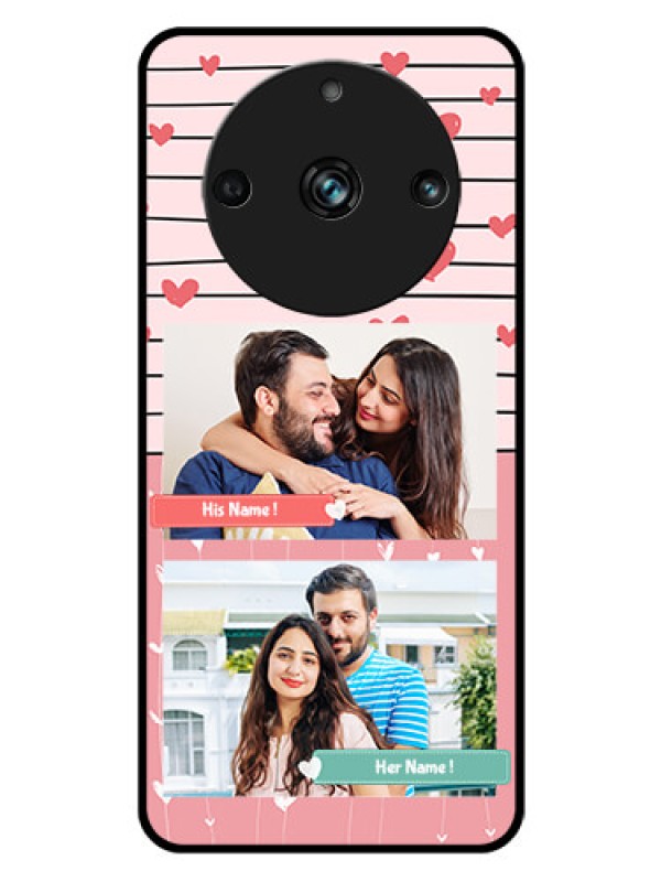 Custom Realme 11 Pro Plus 5G Custom Glass Mobile Case - Photo with Heart Design