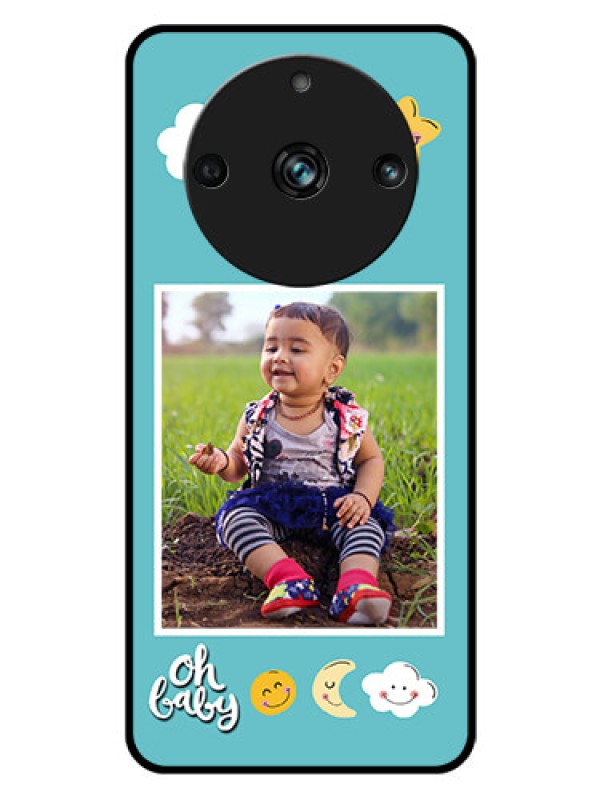 Custom Realme 11 Pro Plus 5G Personalized Glass Phone Case - Smiley Kids Stars Design