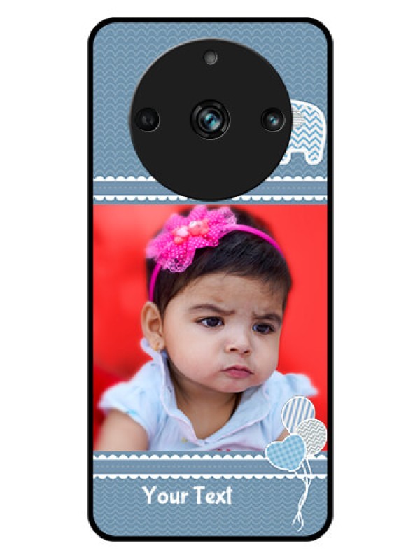 Custom Realme 11 Pro Plus 5G Photo Printing on Glass Case - with Kids Pattern Design