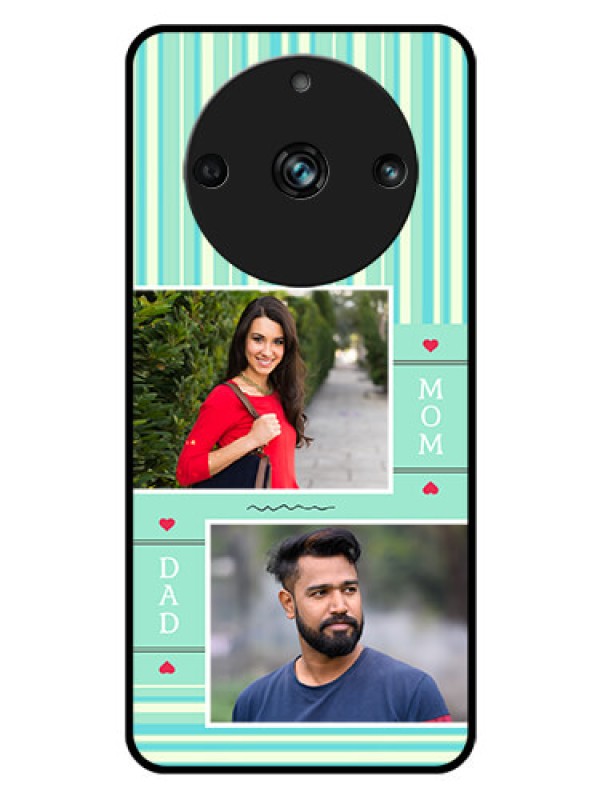 Custom Realme 11 Pro Plus 5G Custom Glass Phone Case - Mom & Dad Pic Design