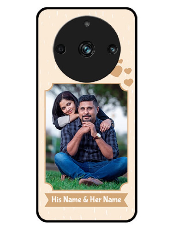 Custom Realme 11 Pro Plus 5G Custom Glass Phone Case - with confetti love design