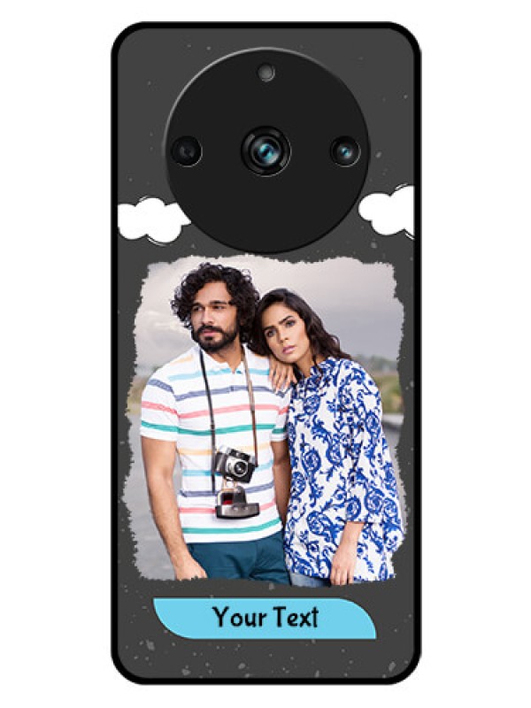 Custom Realme 11 Pro Plus 5G Custom Glass Phone Case - Splashes with love doodles Design