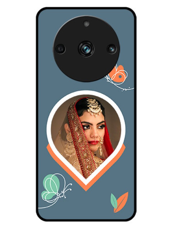 Custom Realme 11 Pro Plus 5G Custom Glass Mobile Case - Droplet Butterflies Design