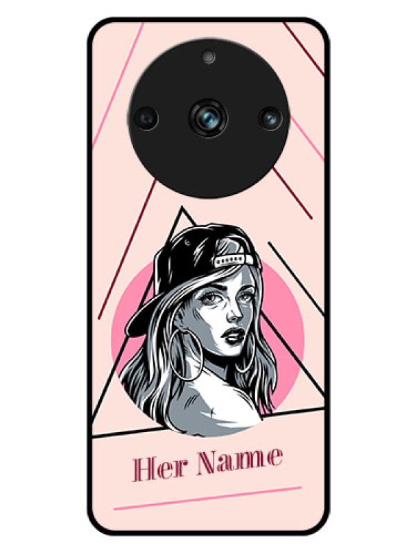 Custom Realme 11 Pro Plus 5G Personalized Glass Phone Case - Rockstar Girl Design