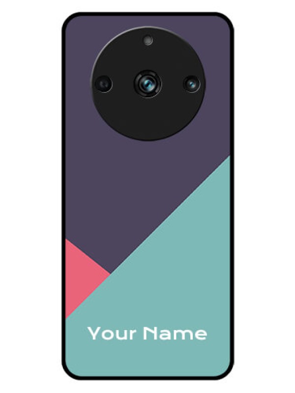 Custom Realme 11 Pro Plus 5G Custom Glass Mobile Case - Tri Color abstract Design