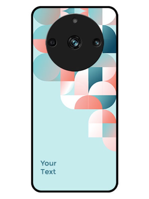 Custom Realme 11 Pro Plus 5G Custom Glass Phone Case - Stylish Semi-circle Pattern Design