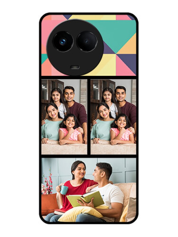 Custom Realme 11x 5G Custom Glass Phone Case - Bulk Pic Upload Design