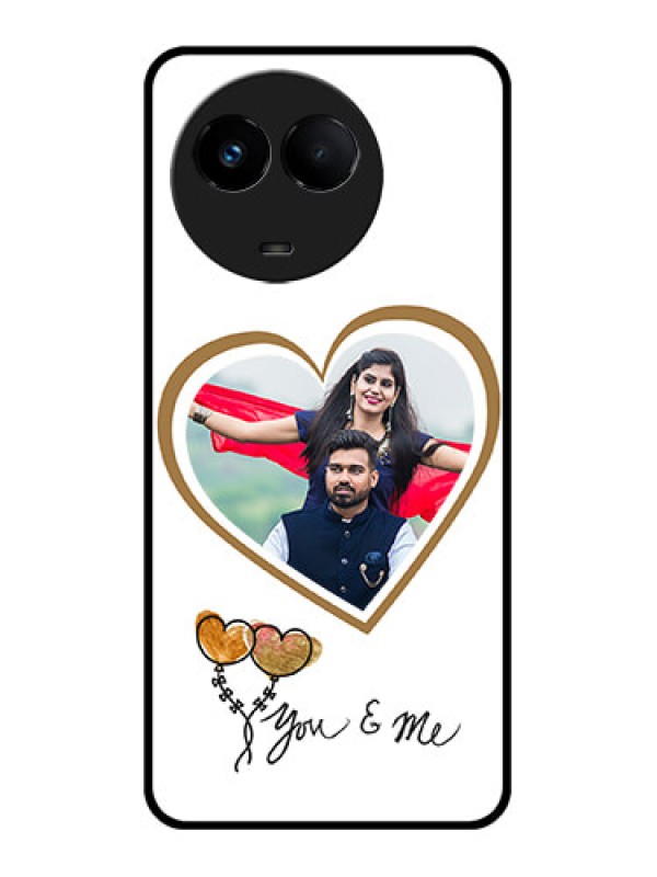 Custom Realme 11x 5G Custom Glass Mobile Case - You & Me Design