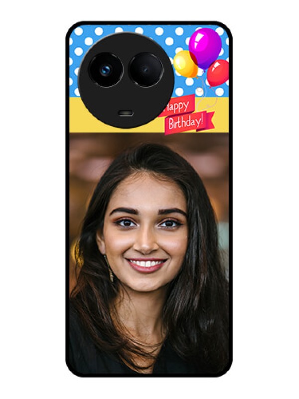 Custom Realme 11x 5G Custom Glass Mobile Case - Happy Birthday Design