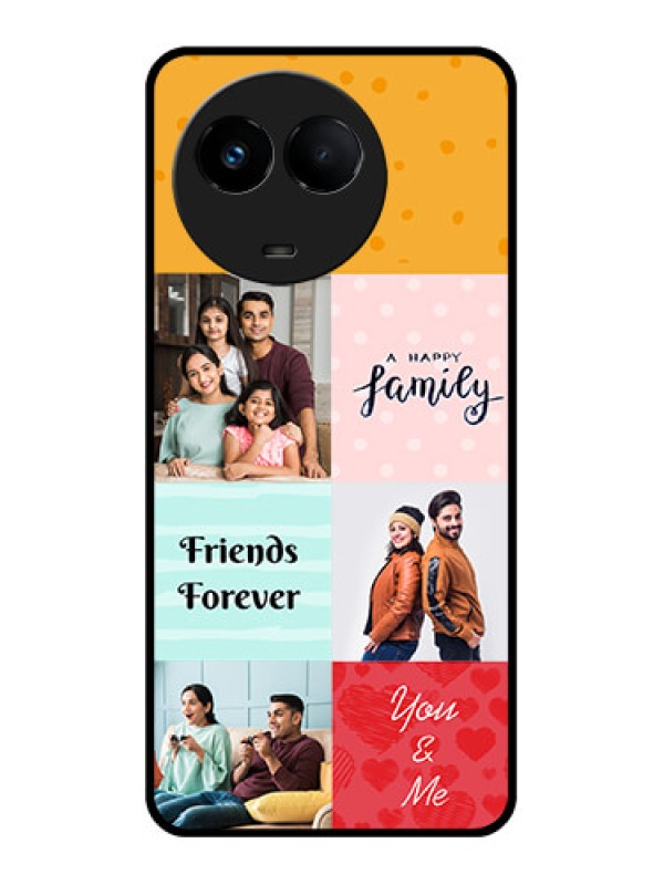 Custom Realme 11x 5G Personalized Glass Phone Case - Images with Quotes Design