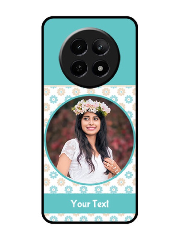 Custom Realme 12 5G Custom Glass Phone Case - Beautiful Flowers Design