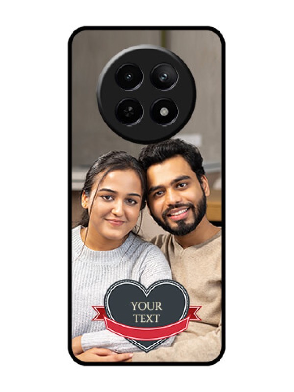 Custom Realme 12 5G Custom Glass Phone Case - Just Married Couple Design