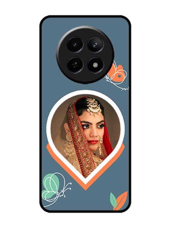 Custom Realme 12 5G Custom Glass Phone Case - Droplet Butterflies Design