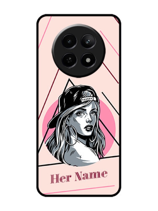 Custom Realme 12 5G Custom Glass Phone Case - Rockstar Girl Design
