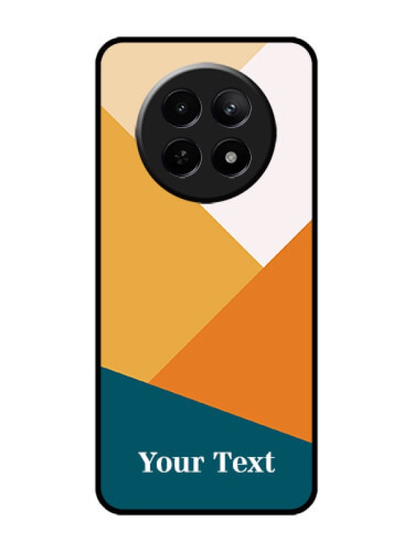 Custom Realme 12 5G Custom Glass Phone Case - Stacked Multi - Colour Design