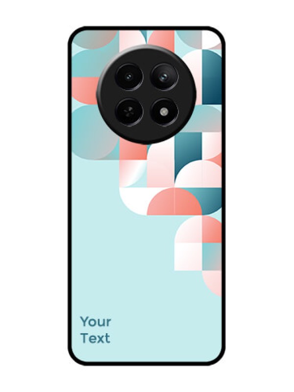 Custom Realme 12 5G Custom Glass Phone Case - Stylish Semi - Circle Pattern Design