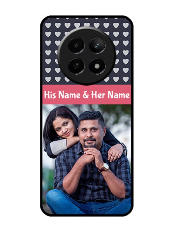 Custom Realme 12X 5G Custom Glass Phone Case - Love Symbols Design