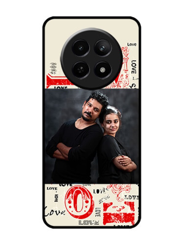 Custom Realme 12X 5G Custom Glass Phone Case - Trendy Love Design Case