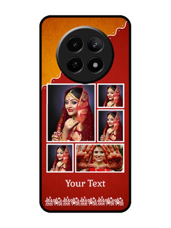 Custom Realme 12X 5G Custom Glass Phone Case - Wedding Pic Upload Design