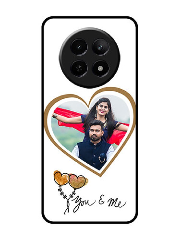 Custom Realme 12X 5G Custom Glass Phone Case - You & Me Design