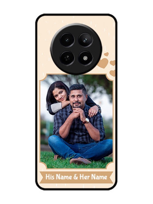 Custom Realme 12X 5G Custom Glass Phone Case - With Confetti Love Design