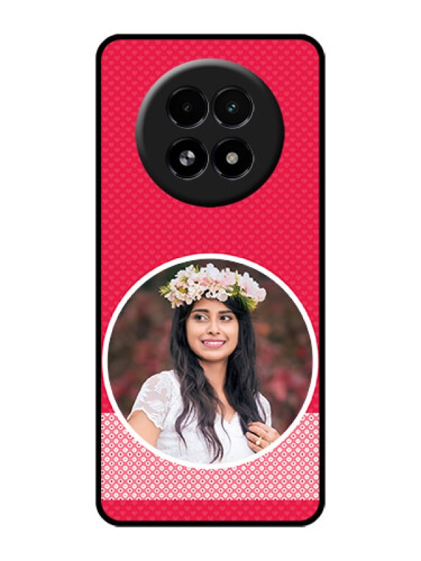 Custom Realme 13 5G Custom Glass Phone Case - Pink Color Pattern Design