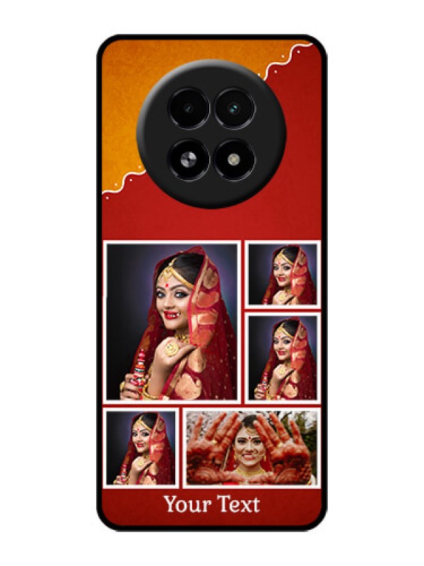 Custom Realme 13 5G Custom Glass Phone Case - Wedding Pic Upload Design