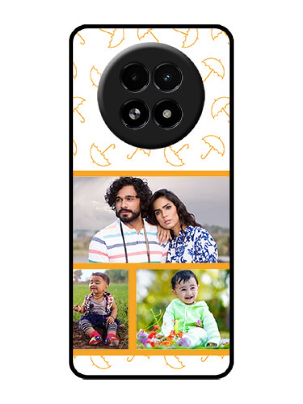 Custom Realme 13 5G Custom Glass Phone Case - Yellow Pattern Design