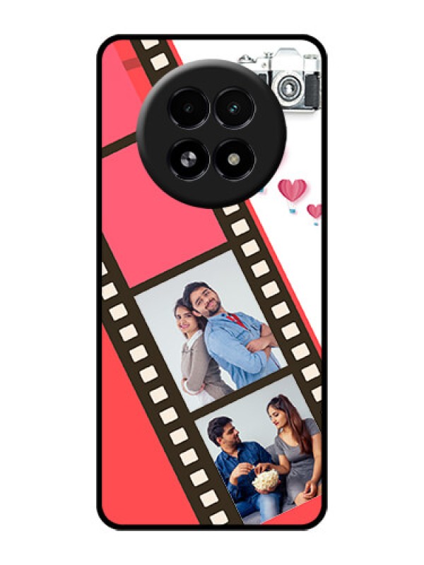 Custom Realme 13 5G Custom Glass Phone Case - 3 Image Holder With Film Reel