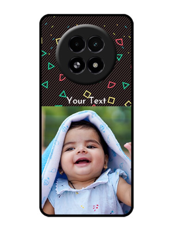 Custom Realme 13 5G Custom Glass Phone Case - With Confetti Birthday Design