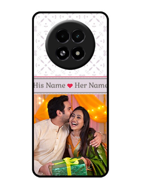 Custom Realme 13 5G Custom Glass Phone Case - With Photo And Ethnic Design