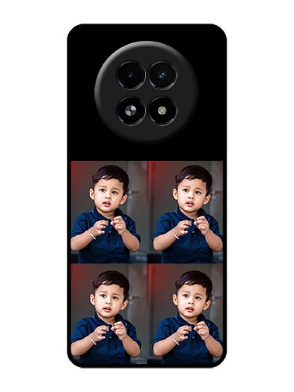 Custom Realme 13 5G Custom Glass Phone Case - 4 Image Holder Design
