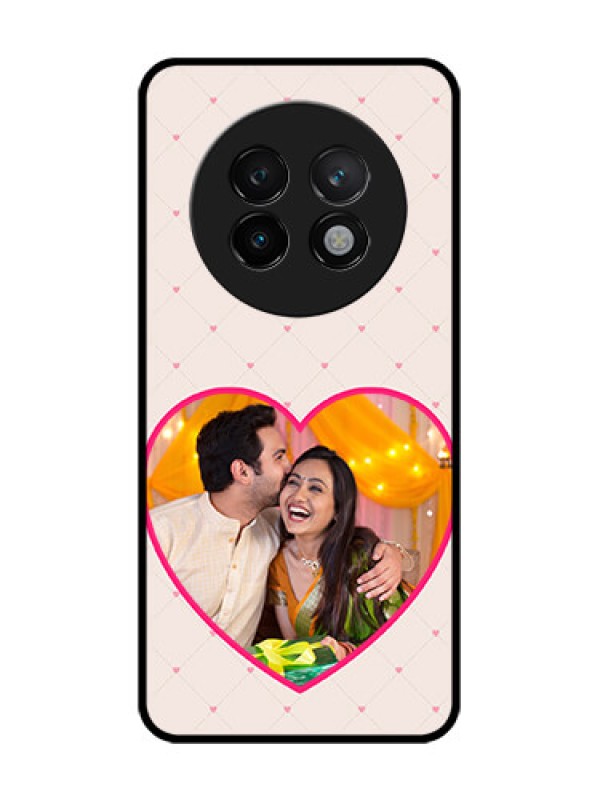 Custom Realme 13 Plus 5G Custom Glass Phone CaseHeart Shape Design