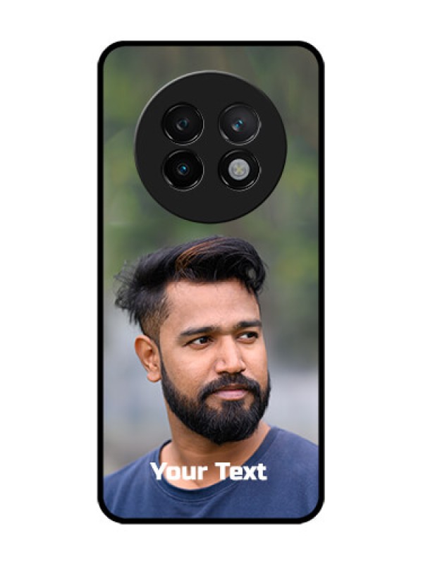 Custom Realme 13 Plus 5G Custom Glass Phone CasePhoto With Text Design