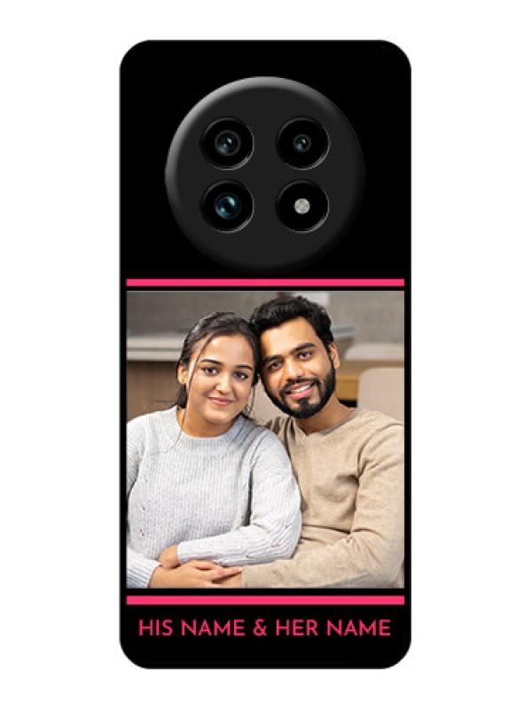 Custom Realme 13 Pro 5G Custom Glass Phone Case - With Add Text Design