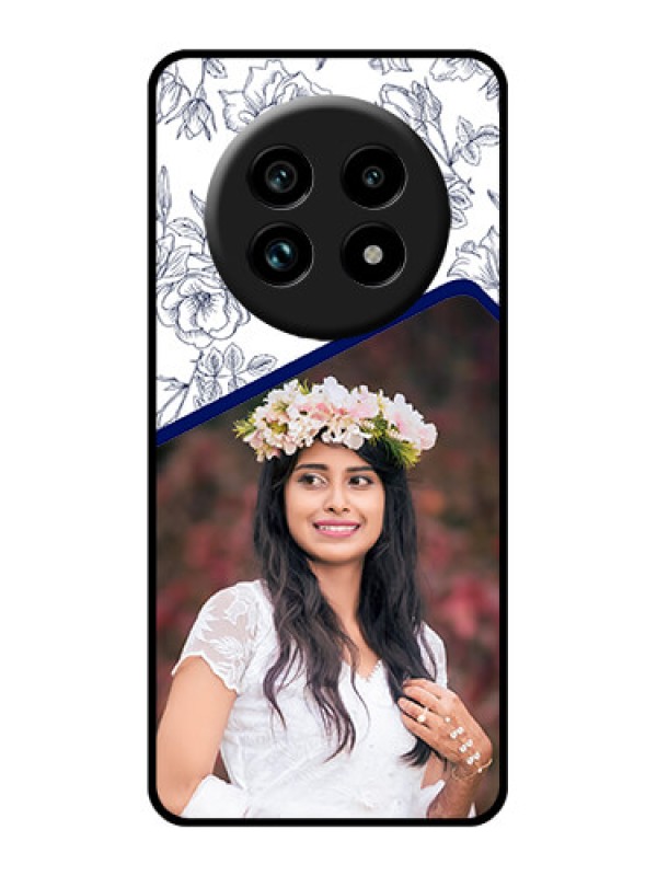 Custom Realme 13 Pro 5G Custom Glass Phone Case - Classy Floral Design