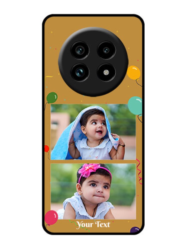Custom Realme 13 Pro 5G Custom Glass Phone Case - Image Holder With Birthday Celebrations Design