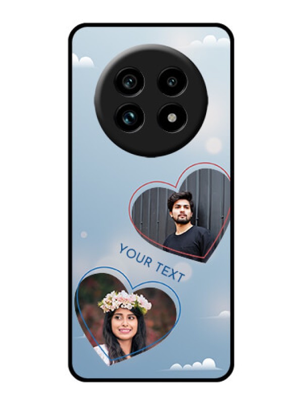 Custom Realme 13 Pro 5G Custom Glass Phone Case - Blue Color Couple Design